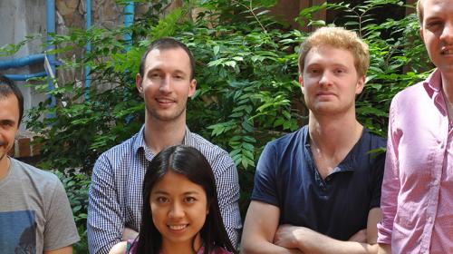 Back row from left to right: Jack Gorrie, Aled John, Matthew McLaren, Daniel Fernandes; Front: Weijia Li