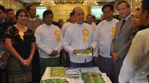LIFT FMO Staff together with the President of Myanmar
